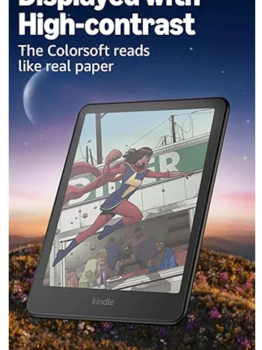Kindle ColorSoft Signature Edition Black w/ Charging Dock and Magenta Case